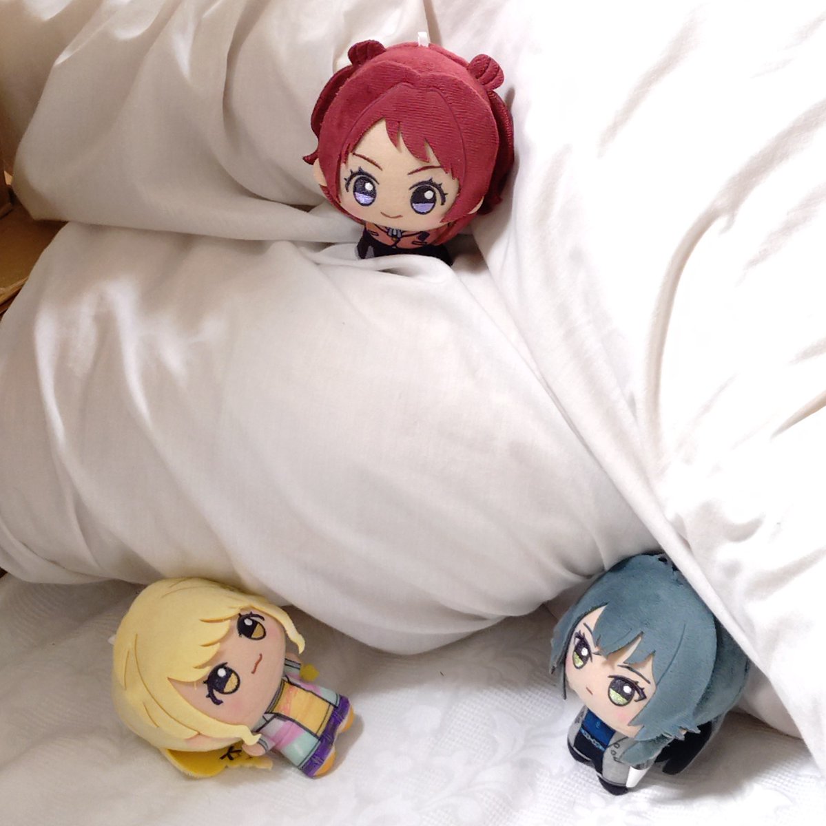 hakusai2p's tweet photo. たわむれる子ら
#初星学園ぬいぬい部 https://t.co/MsTv0wSvVl