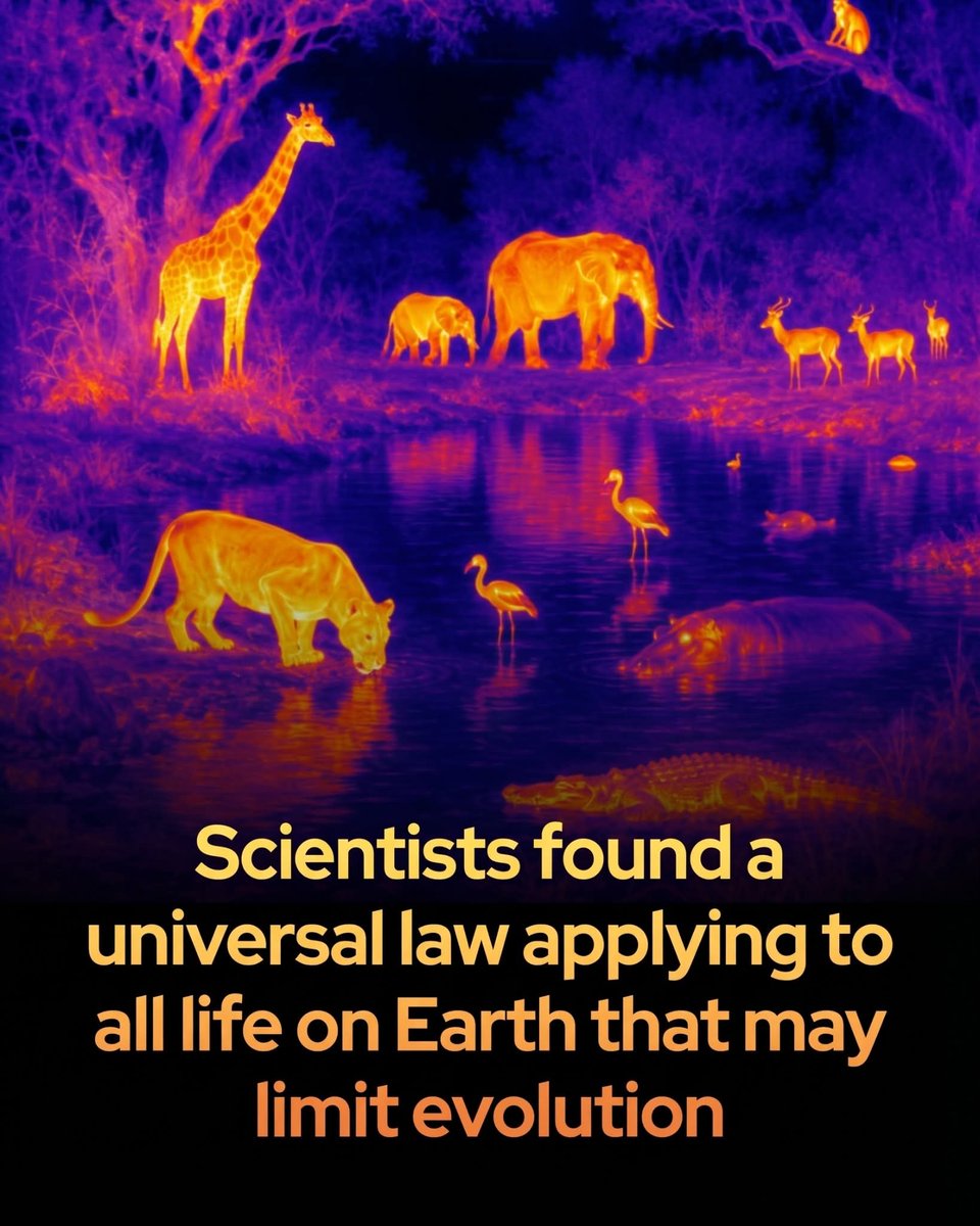 A newly discovered universal law for all life seems to limit evolution…

This suggests that whether it is a microscopic bacterium or a complex mammal, every living thing operates under the same mathematical constraints.

After analyzing more than 30,000 measurements across 2,700