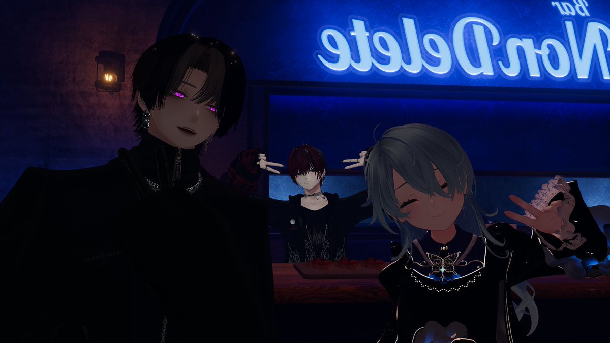 tokiVRchat's tweet photo. プレオープンご招待いただきました！！

面白かったですwwwキャストの人じゃなくうちのバカのせいで発砲しかけたのは内緒でww 

キャストさんたちもめっちゃお話面白くて語彙力勝てないww

本オープン楽しみにしてます！！！！
#VRCノンデリ https://t.co/m8i0N8gbOy