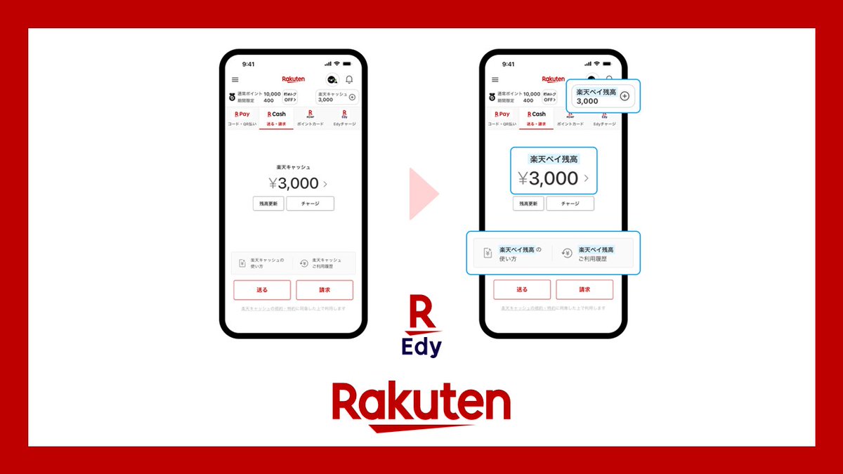残高の“名前”が、決済の習慣を変えます。楽天は楽天キャッシュを「楽天
