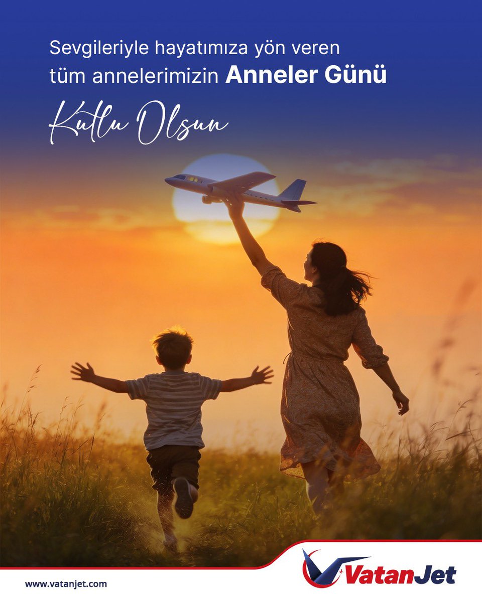 VatanJet's tweet photo. Sevgileriyle hayatımıza yön veren, fedakârlıklarıyla bize güç katan tüm annelerimizin Anneler Günü kutlu olsun. 💐 https://t.co/aCsC1xUyp2