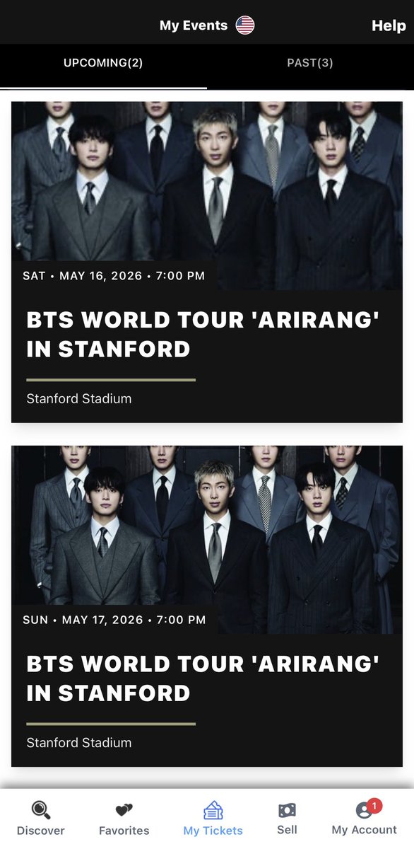 JV_7952's tweet photo. WTS my 3x Tickets to BTS IN Stanford for Saturday May 16 &amp; 17 show 

— Stanford Stadium • Stanford, CA
— 7pm

• Can let go below face value
• Transferring Via TM App
• Desperately looking for a legit buyers😭
• Willing to provide proofs ofc!

Dm me if you’re interested!❤️❤️ https://t.co/AENezQu0wo