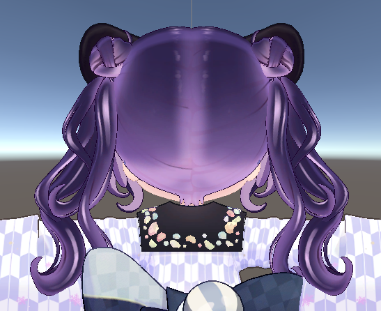 詰み髪（？）の1つめ色変え終了
