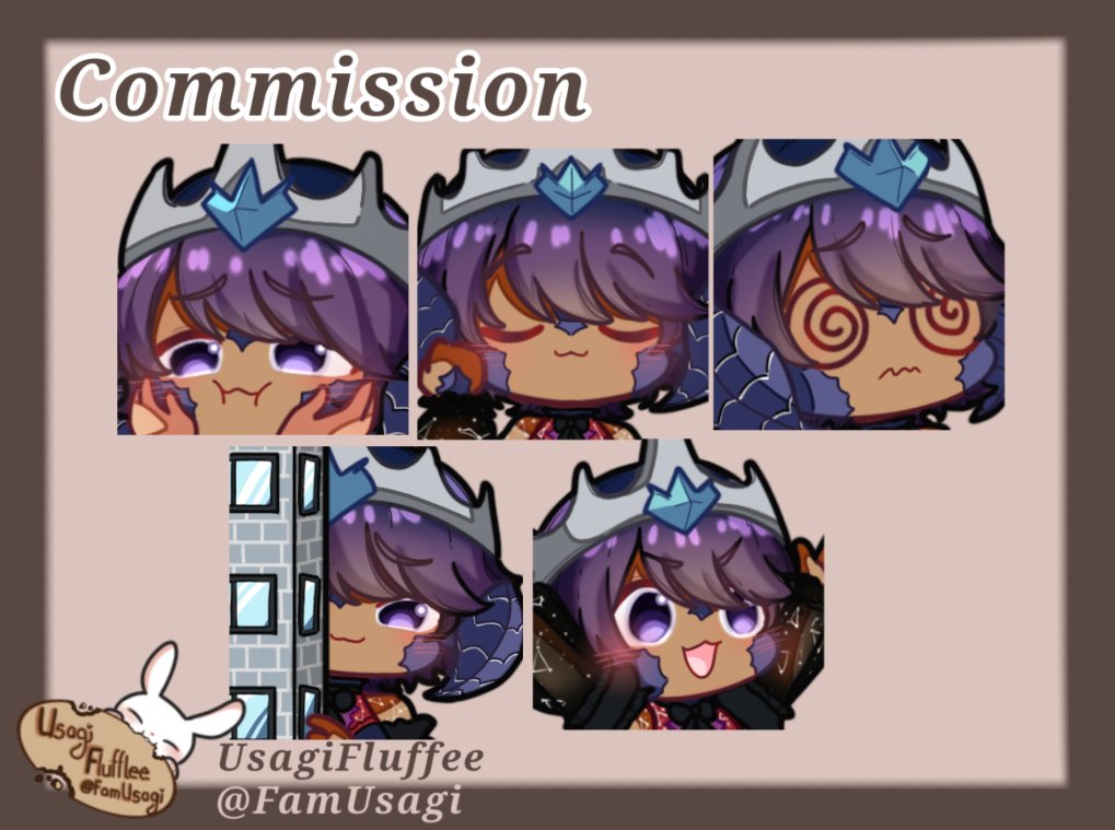 FamUsagi's tweet photo. Hi 
Thank you so much @TrueLight00 for commissioning me 
I love your oc's design so much!

#emotes #commissionsopen #commission https://t.co/RdAEAmj82Z