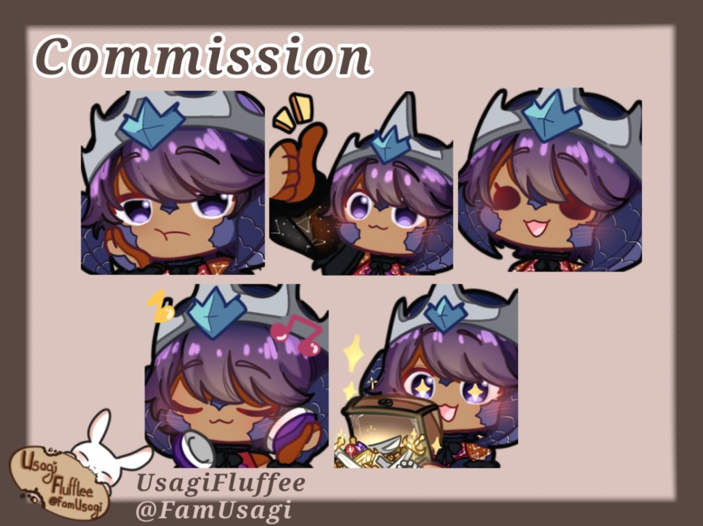 FamUsagi's tweet photo. Hi 
Thank you so much @TrueLight00 for commissioning me 
I love your oc's design so much!

#emotes #commissionsopen #commission https://t.co/RdAEAmj82Z