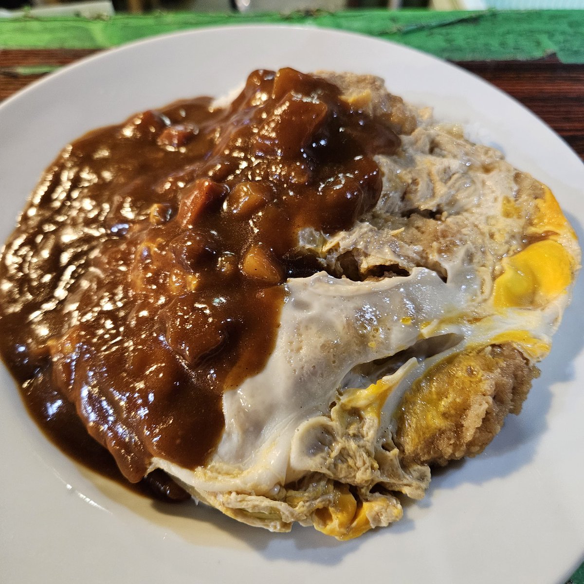 wassyoibaba's tweet photo. 今日から季節のメニューが初夏バージョンになります！
カレーカツ丼‼️ https://t.co/1sq0wd46za