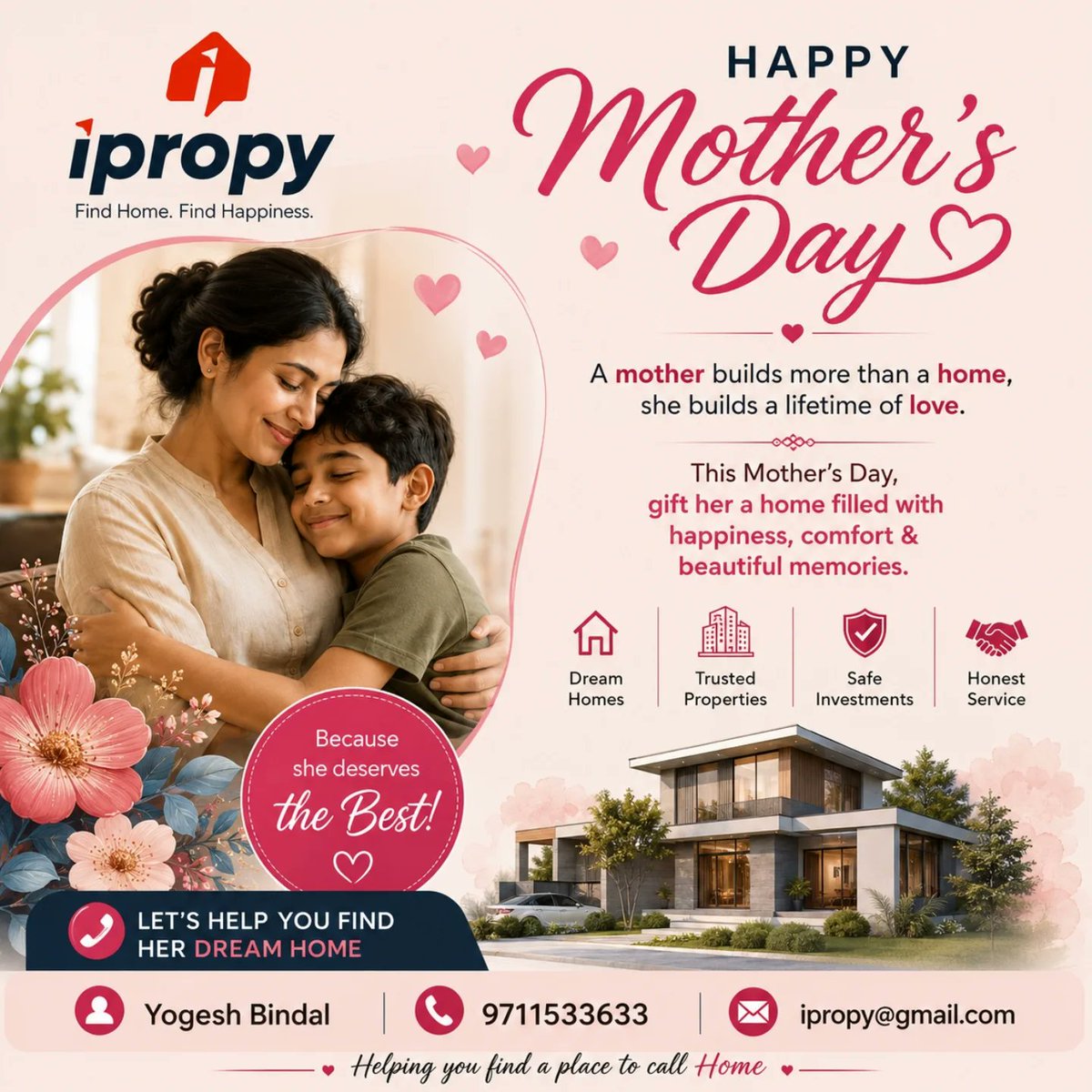 iPropy_Floors's tweet photo. Home is where a mother’s love lives forever ❤️
This Mother’s Day, celebrate the woman who turns every house into a home filled with warmth, care, and beautiful memories. 🏡✨
Let iPropy help you find the perfect dream home for your family.

#HappyMothersDay #MothersDay #iPropy https://t.co/RUEZvc1yUG
