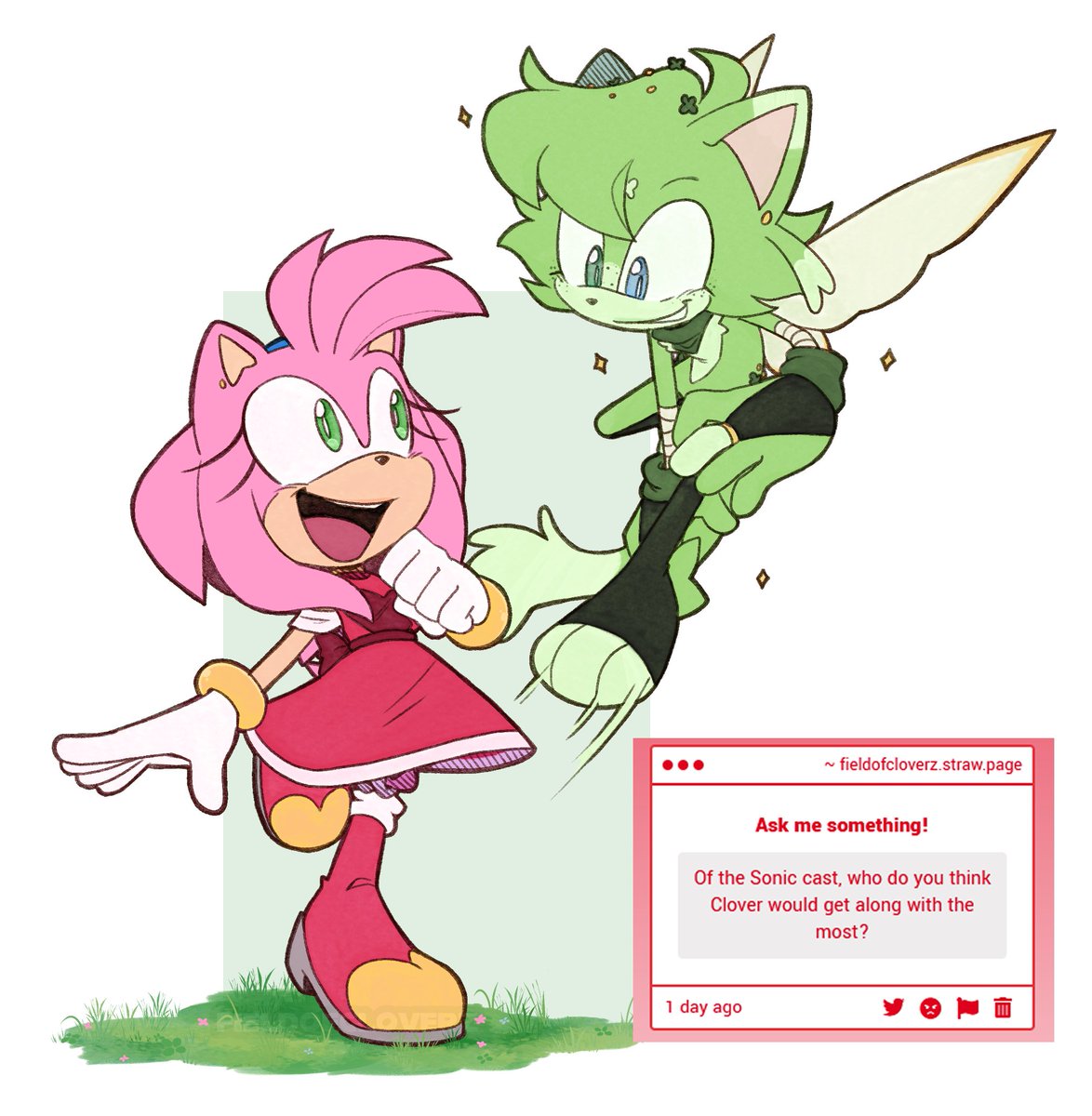 amyページ He would get along best with Amy! She reminds him of someone :)