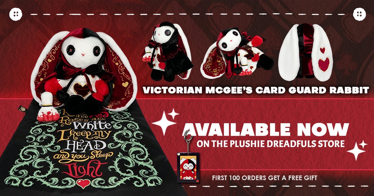 Victorian McGee's Card Guard Rabbit Available Now! Marching straight ...