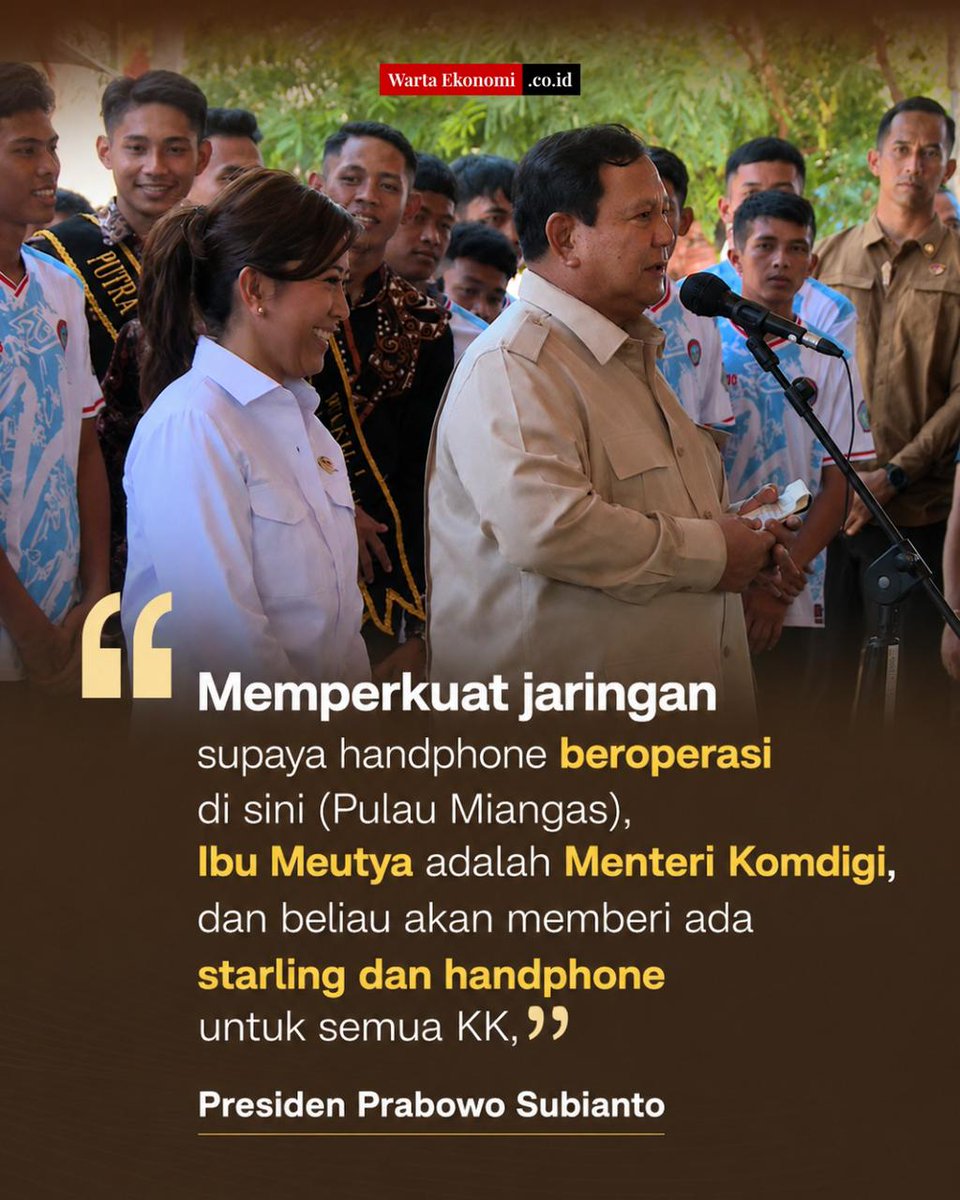 mor40001's tweet photo. Pelan-pelan tapi nyata, digitalisasi sampai ke daerah perbatasan 
HP Untuk Miangas jadi langkah bagus buat pemerataan akses komunikasi dan internet.
#InternetHadir https://t.co/hSfm5kX0hn