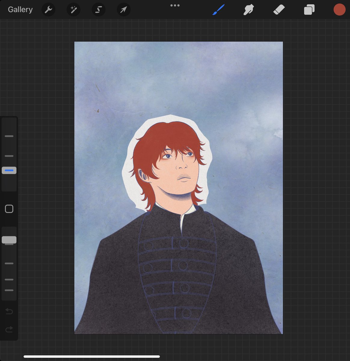 Artwip:One day I won’t struggle with drawing hair 
#lunédraws