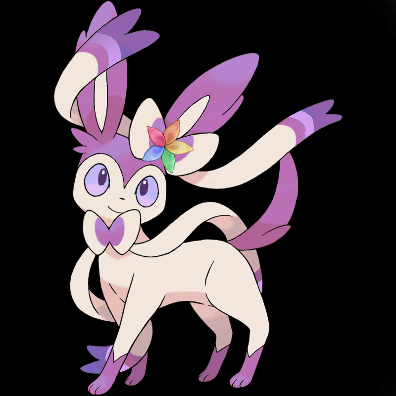 FutureSightJker's tweet photo. I present NekoElla Sylveon! I'm having way to much fun making these! Her favorite Pokemon really fits her color scheme this one is so cute! #nekoellart #vtubermon https://t.co/sOYQwQi4s9