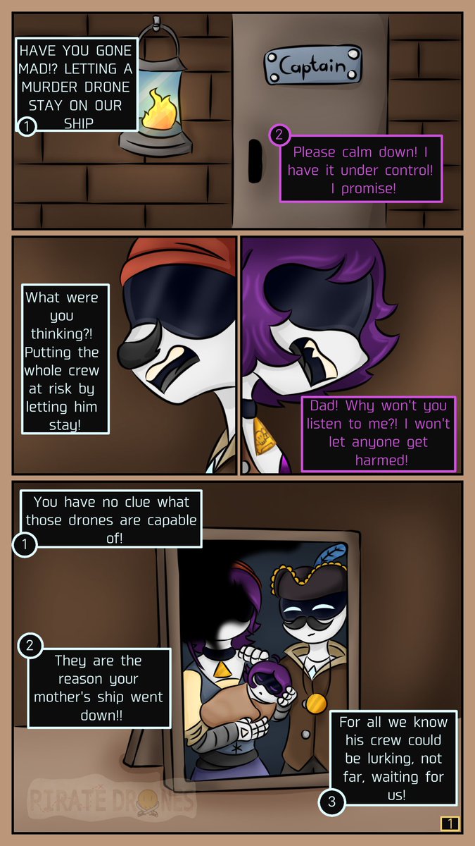 DonutsAreMine's tweet photo. MD comic Pirate Drones
Chapter 2 part 1
Enjoy!

#murderdrones #mdpiratedrones #mdau https://t.co/zAbe0yucGh