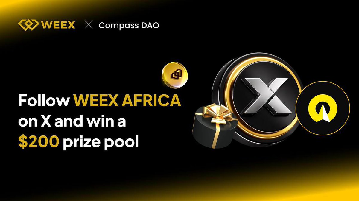 🫵 Follow WEEX Africa on X and share from a $200 prize pool 

To win:

Follow <a href="/WEEX_Africa/">WEEX Africa</a>

Sign up on weex with this link 🔗:
👇
weex.com/register?vipCo…
To get your weex UID

Fill this form: forms.gle/NcezDBXh1uMjzP…
To submit your Weex UID &amp; X name. 

🚨 Only winners who complete
