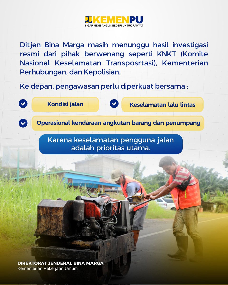 Ditjen Bina Marga Kementerian PU tweet media