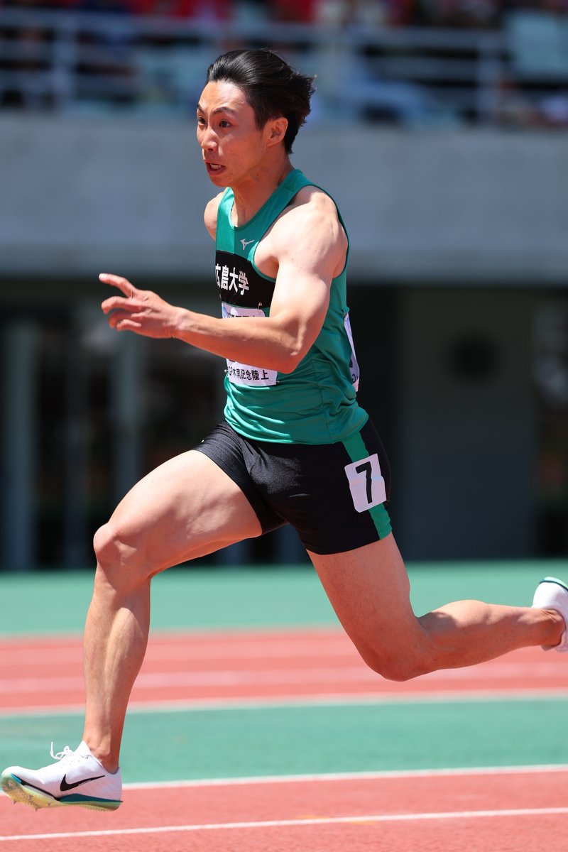 Getsuriku's tweet photo. #木南記念
男子100m予選
1組（+0.5）
織田記念優勝の山本匠真（広島大院）が10秒30で1着

2組（-0.9）
地元出身・西岡尚輝（筑波大）が10秒25

3組（+2.1）
静岡国際1位のデーデー・ブルーノ（セイコー）が10秒11！
鄧信鋭🇨🇳  10秒13
多田修平（住友電工） 10秒16 https://t.co/A72LUkg1Uh