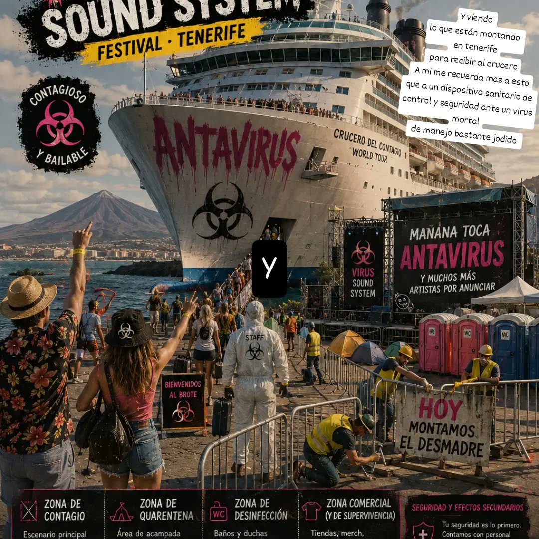 la_kikimora's tweet photo. Y viendo lo que están montando 
en tenerife para recibir al crucero
A mi me recuerda mas a esto, que a un dispositivo sanitario de control y seguridad ante un virus mortal de manejo bastante jodido https://t.co/MsCj48450t