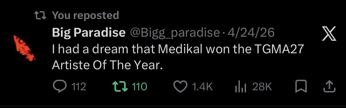 joyce_j5's tweet photo. BLACKO SHERIF - ARTISTE OF THE YEAR

#TGMA 
#27TGMA #AOTY

You Dey eat steam Toto how you go fit dream better. Foolish boy 😂😂😂😂 https://t.co/Brsj04fxak