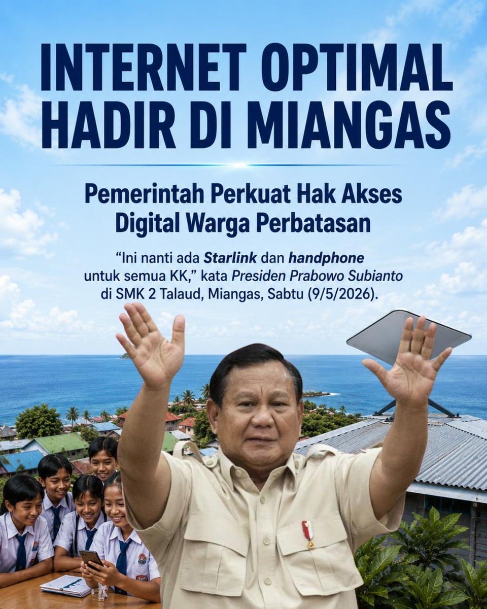 kimigeng's tweet photo. alhamdulillah siap menjadi rakyat yg sejahtera bersama #InternetHadir
HP Untuk Miangas https://t.co/vH2YoeFGze