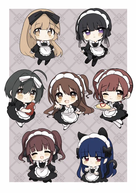 メイドの日だ〜!! 過去イラスト! #メイドの日