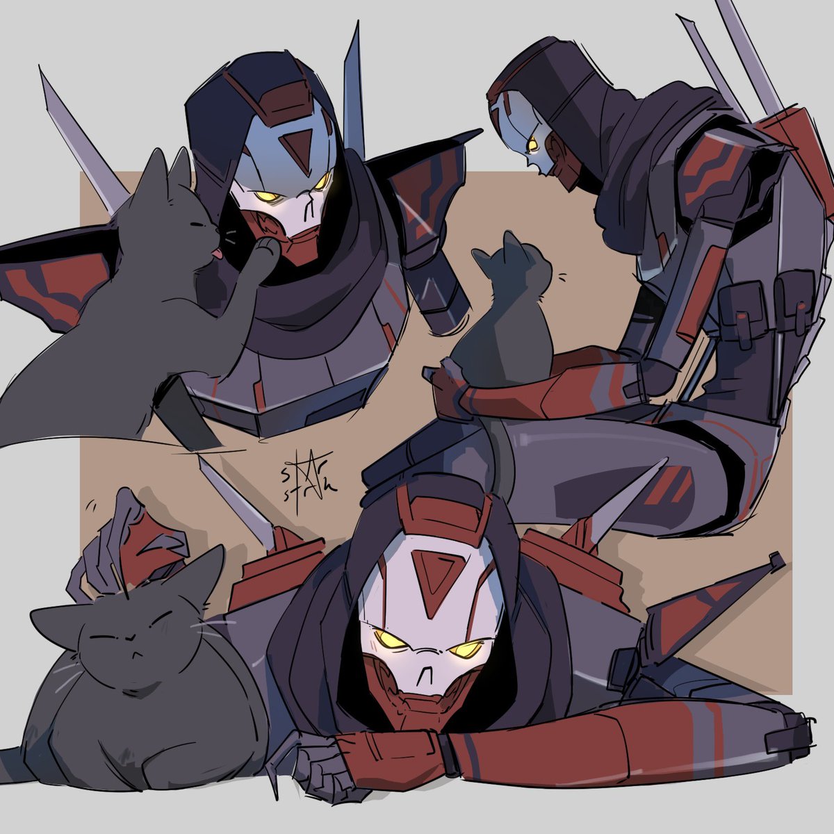 rev and his cat he pretends to hate #apexlegends
