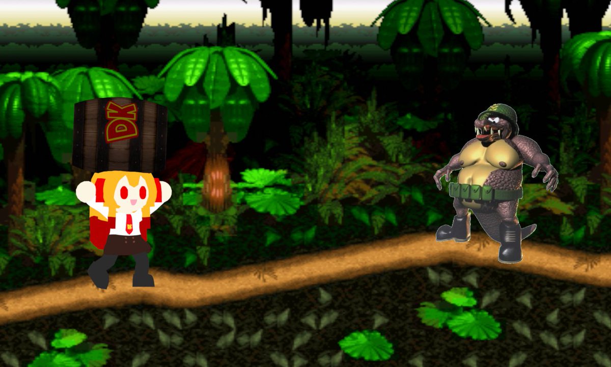 fertreo123649's tweet photo. #fanart #blender #3dmodeling #3dart #render #flat_color #vtuber #sayhomemes Me pregunto si algún día habrá remake de Donkey Kong Country de super nintendo https://t.co/9zsgOIXnKT