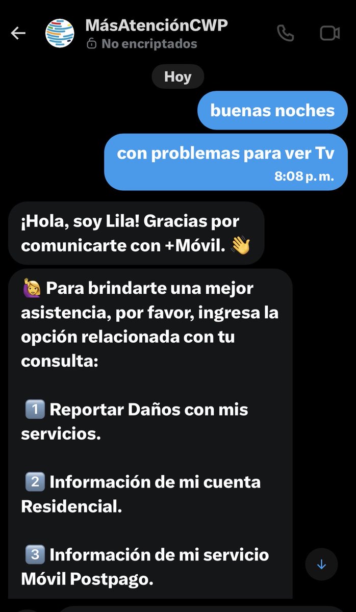 isa_line's tweet photo. @Masmovilayuda @MasAtencionCWP @RocioL_masmovil @MasMovilPanama @CWPanama ahí está la hora 8:08 PM @MasMovilPanama @MasMovilPanama @CWPanama  @RocioL_masmovil https://t.co/Val2KsMdLh