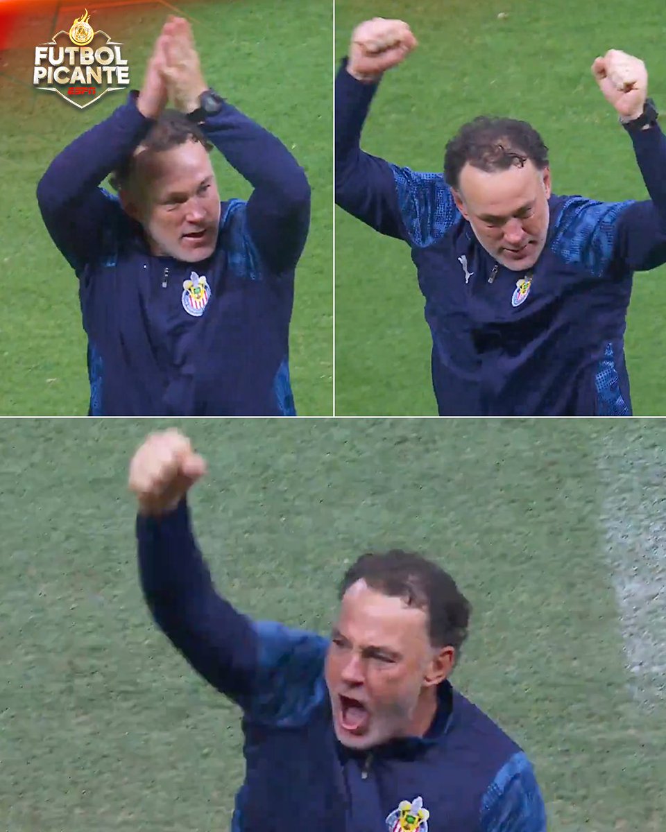 futpicante's tweet photo. ¡LO CELEBRÓ CON TODO! 🔥

🤩 Gabriel Milito no pudo ocultar su felicidad, y así festejó con la afición la remontada de Chivas. https://t.co/H9ikbLlyKG