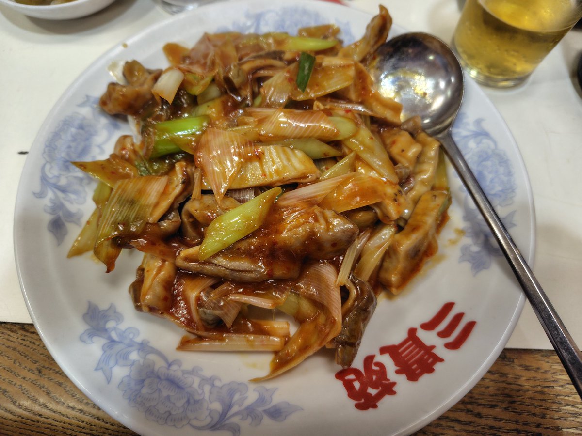 arch_enemy1126's tweet photo. 半蔵門  三貴苑さんでガツ辛味炒め食べました https://t.co/Qydx20u30X