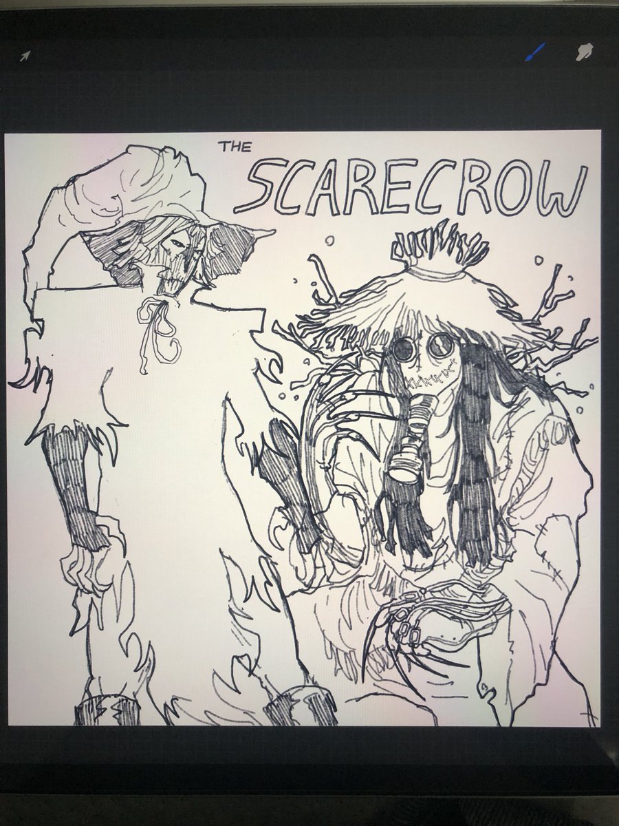 sousueme's tweet photo. Yay salecrow and fear state #scarecrow WIPs! (Friends’ grown “babies” btw) https://t.co/8QGHbDWfCW