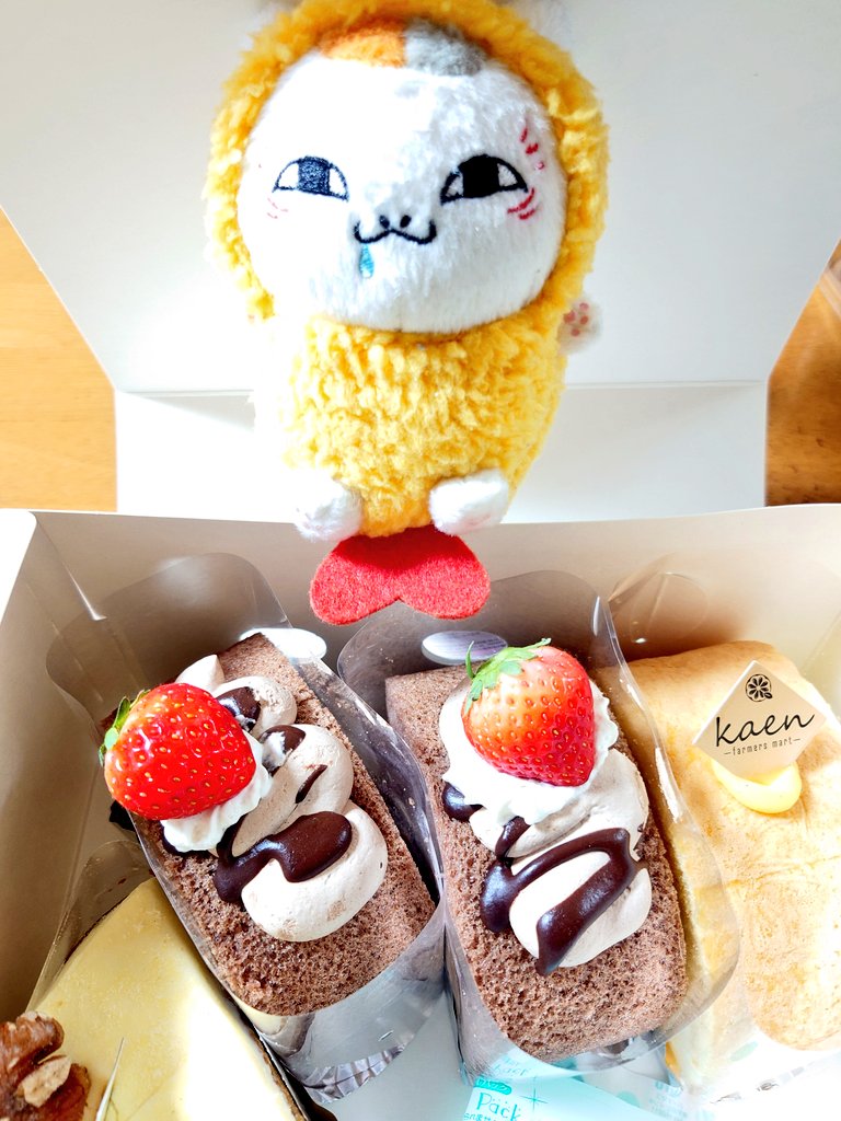 おつかいから帰宅したら、夜勤明けの娘から母の日だからとケーキを