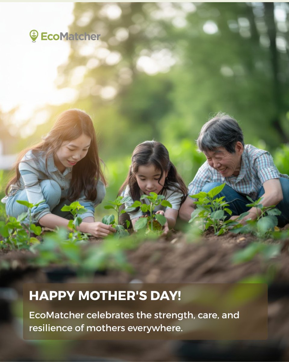 EcoMatcher's tweet photo. This Mother’s Day, EcoMatcher celebrates the strength, care, and resilience of mothers everywhere. Just as trees anchor ecosystems, mothers anchor families and communities — providing the foundation for growth and connection.

#MothersDay #EcoMatcher #Impact #treeplanting https://t.co/nbKZVwmz6g