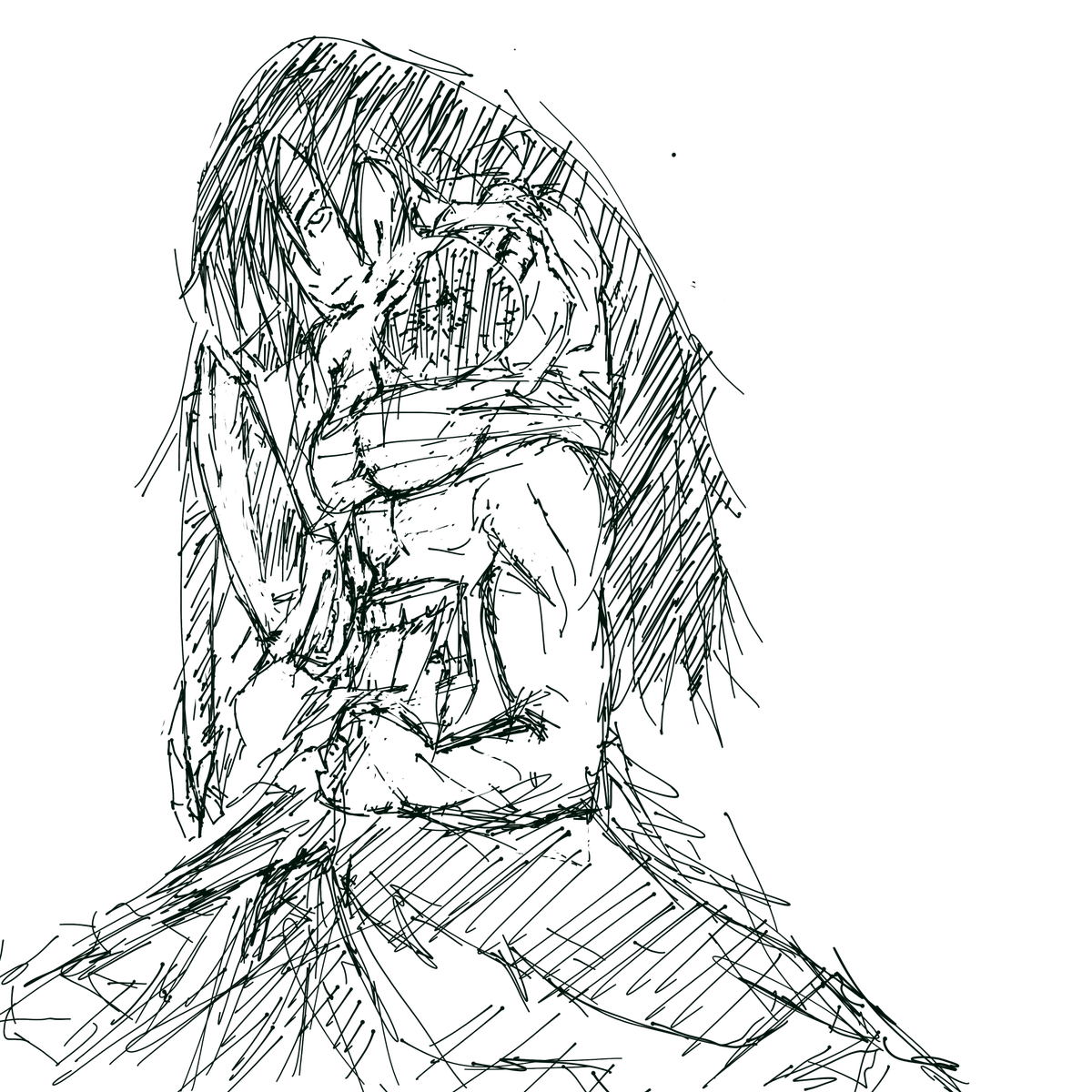 ProfKusakabe's tweet photo. WHAT-IF SCENARIO: "What if Maki ate her twin?"

#JJK #WhatIf #Sketch #Fanart https://t.co/mXeCDREv1t