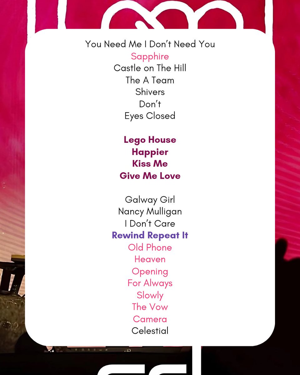 Info Ed Sheeran Brasil 🩷 tweet media