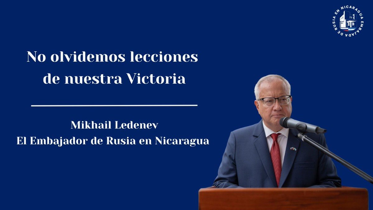 Embajada de Rusia en Nicaragua tweet media
