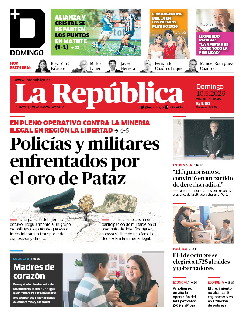 🗞️ ¡Buenos días! Esta es nuestra portada de hoy, domingo 10 de mayo de 2026.