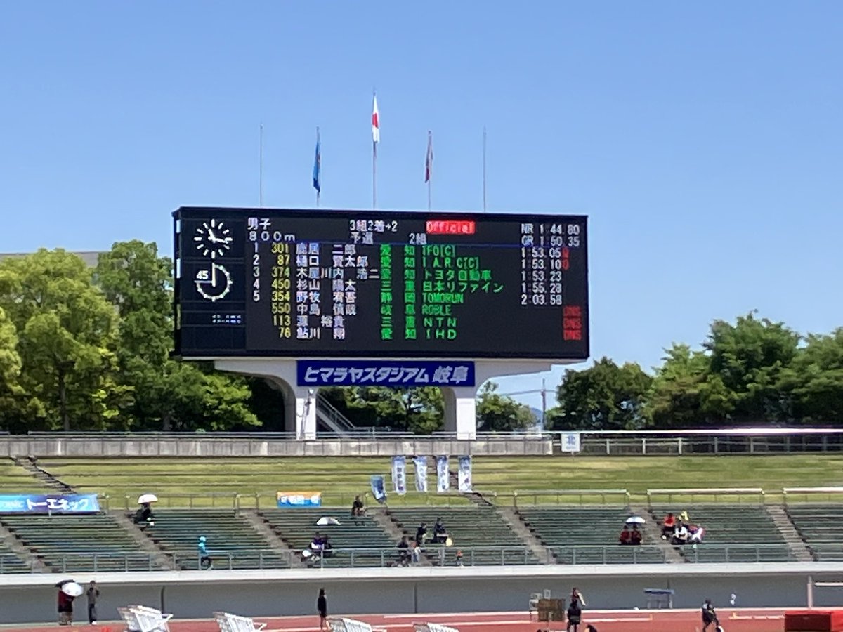 IARC_p's tweet photo. I.A.G大会結果②2026.5.10
■第70回中部実業団対抗陸上
　/長良川
○対抗800m予選※3組2着+2
　⚫︎1組
　西山　4着1'57"32
　⚫︎2組
　樋口　2着1'53"11決勝進出
　　　　PB &amp;ﾁｰﾑ新🎊
　※全日本実業団対抗B標準突破
　⚫︎3組
　永山　5着1'59"40 https://t.co/Fu3J4bTxwK