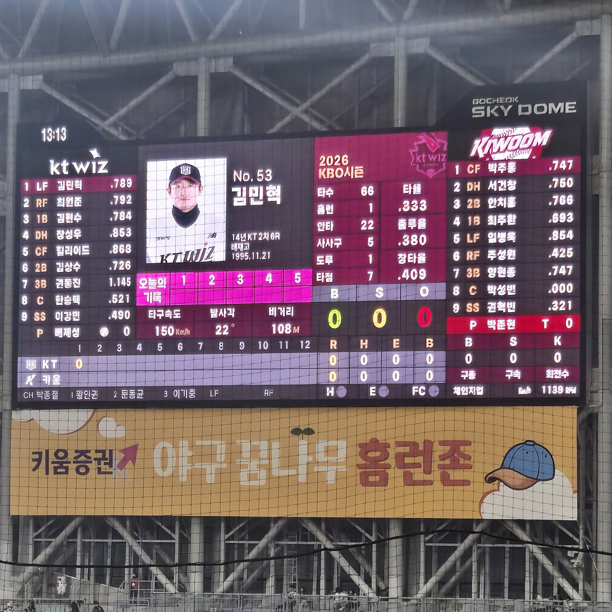 선발투수 배제성 이거 실화냐고( ；∀；)