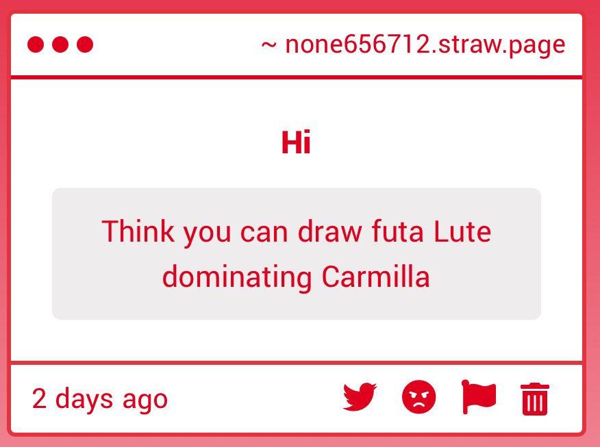 None656712's tweet photo. Rare pair so rare I didn’t know they’d even been paired.. what’s the ship name for em? Also losing it imagining the size difference / interaction

LUTE: obey me! obey me! I’m domming you!

CARMILLA: okay, yeah sure dude.

Like a Chihuahua humping a Great Dane 😭 https://t.co/JiqQBoY2SS