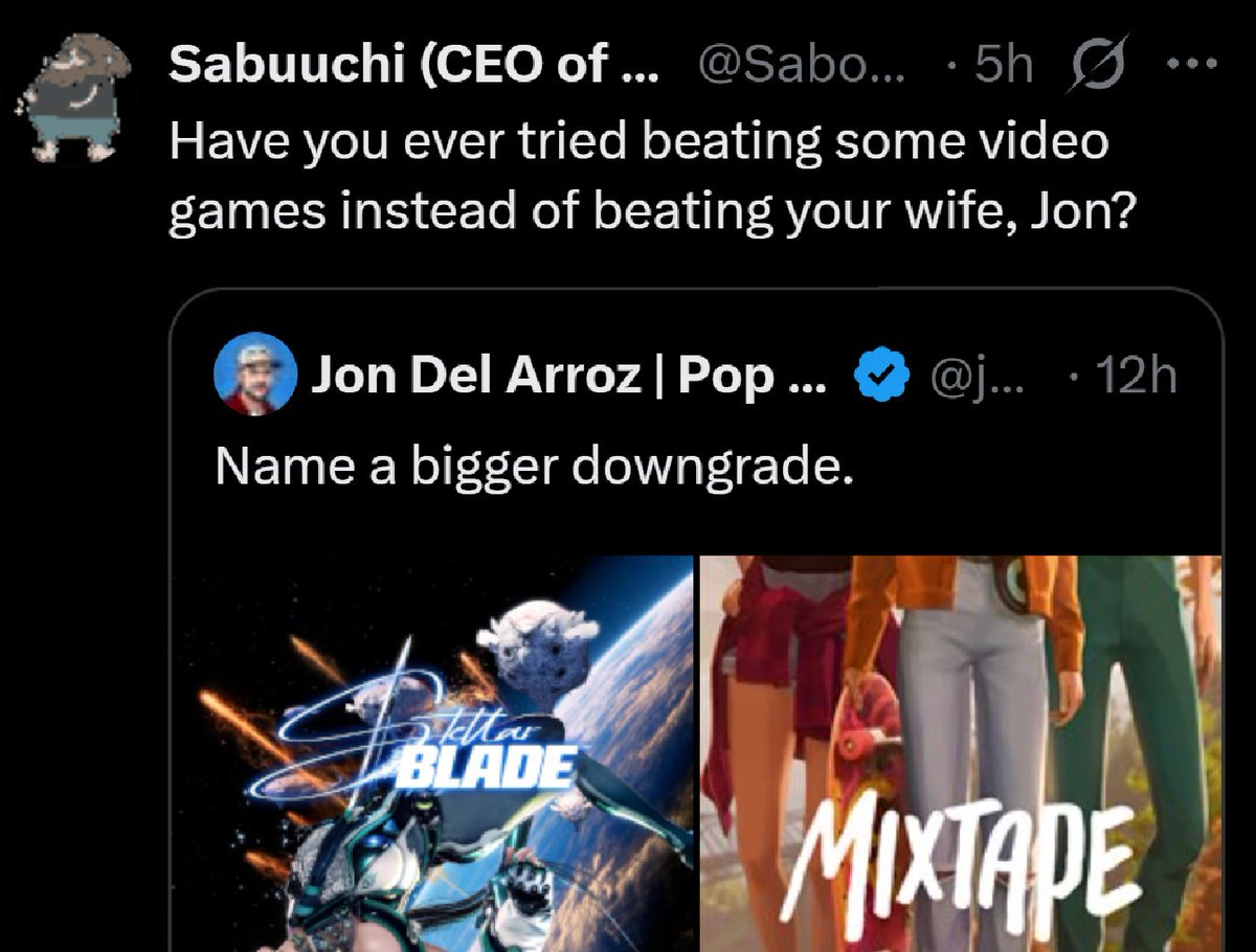 <a href="/jondelarroz/">Jon Del Arroz | Pop Culture & Gaming 🎮</a> jfc