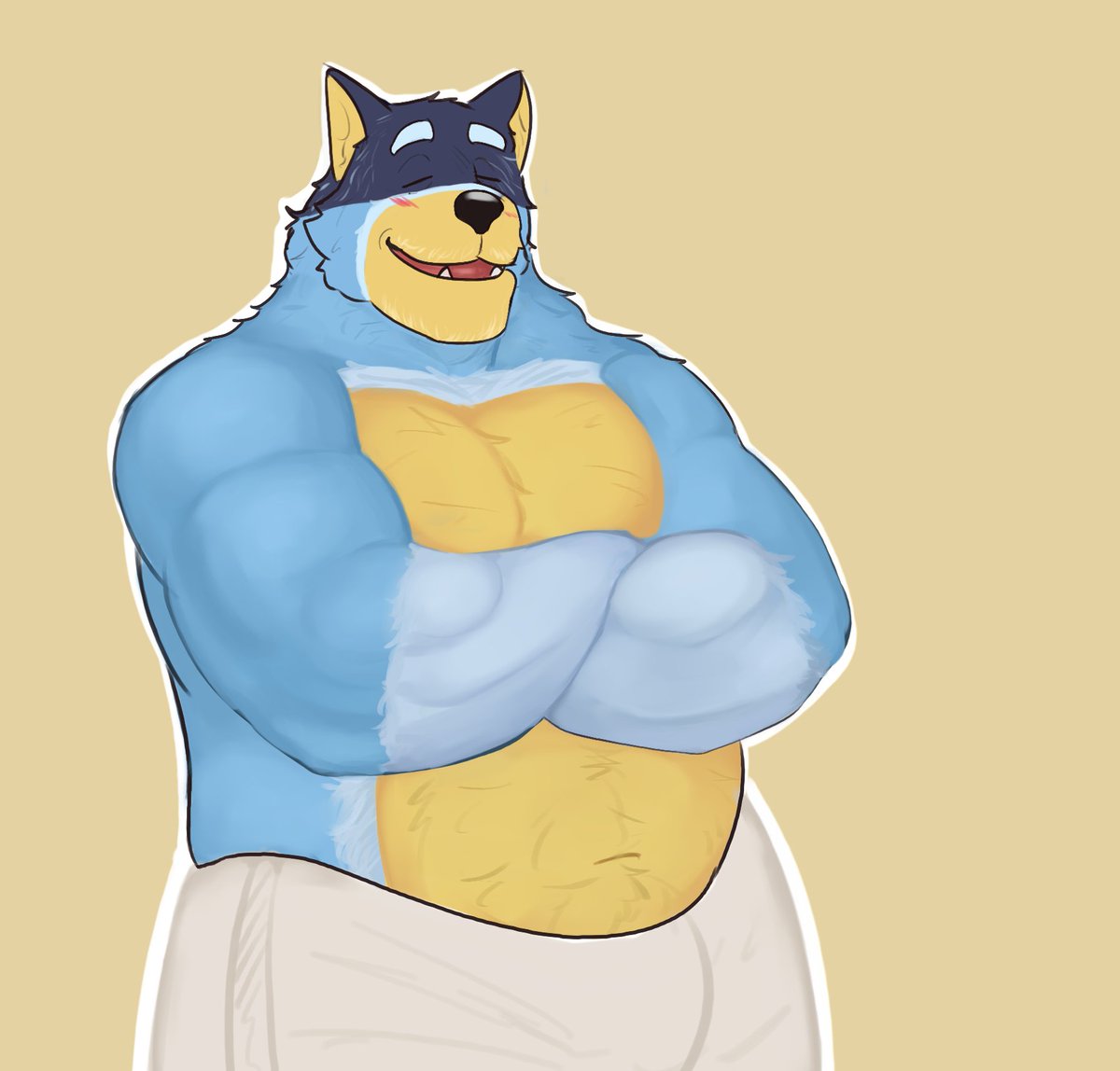 LuHenkingmeer's tweet photo. Bluey's dad. Tiktok won't let me post it https://t.co/l5q8HqGoaN