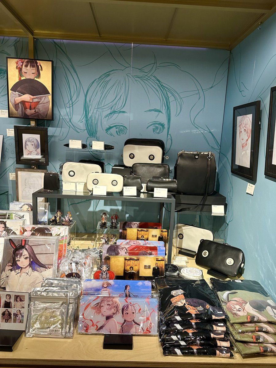 村田蓮爾 POP UP SHOP 京都』 #京都蔦屋書店 大きなパネルで囲った