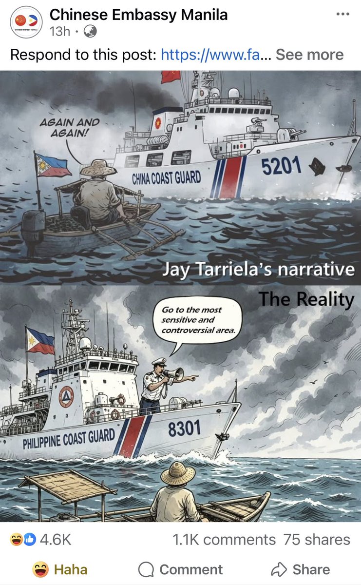Thanks for the humor, <a href="/Chinaembmanila/">ChineseEmbassyManila</a>!