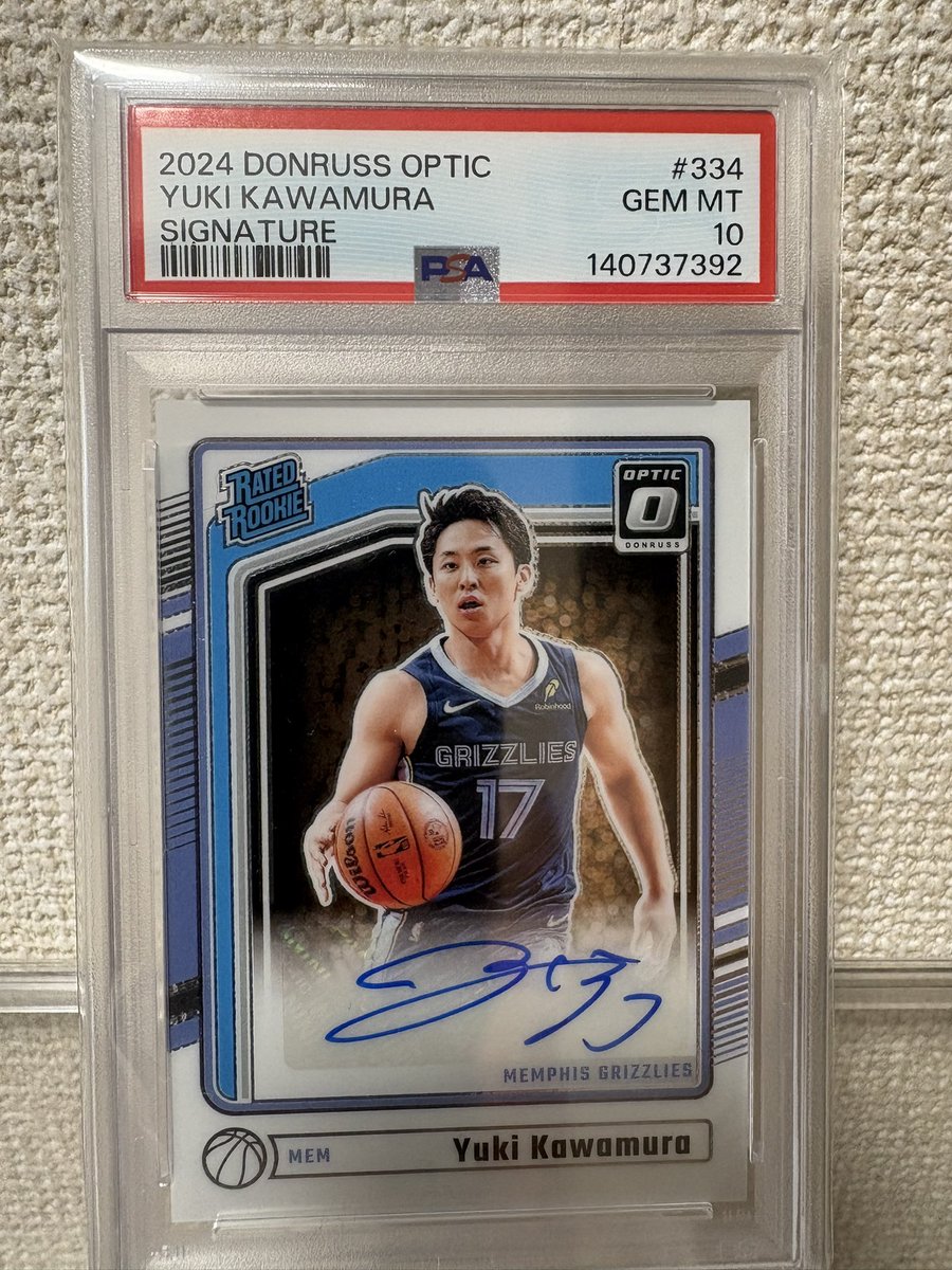 2024 DONRUSS OPTIC YUKI KAWAMURA SIGNATURE PSA 10 ついに河村の