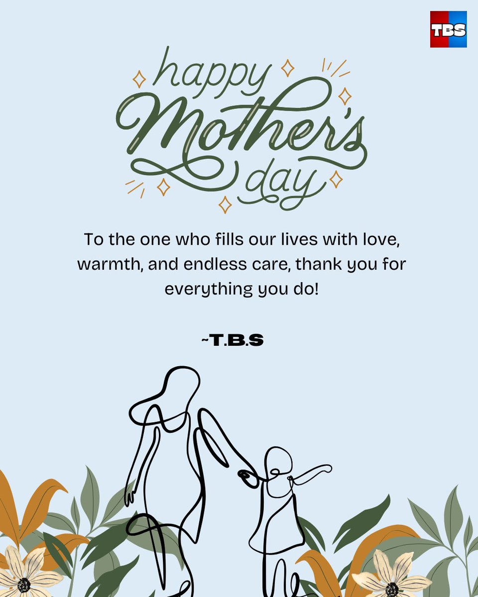 TBSSpark's tweet photo. Happy Mother’s Day💐
~ T.B.S channel

#mothersday https://t.co/ebxVd7WrLi