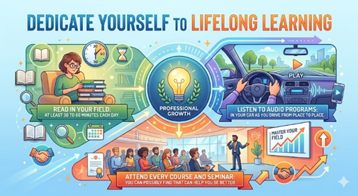 MoazzamDar's tweet photo. -Read in your field for at least 30-60 minutes each day.
-Listen to audio programs in your car as you drive.
-Attend every course and seminar you can find that can help you to be better in your field.
| @BrianTracy's advice via The 21 Success Secrets
https://t.co/b20pTnbCSw https://t.co/EEyAo6UJDP