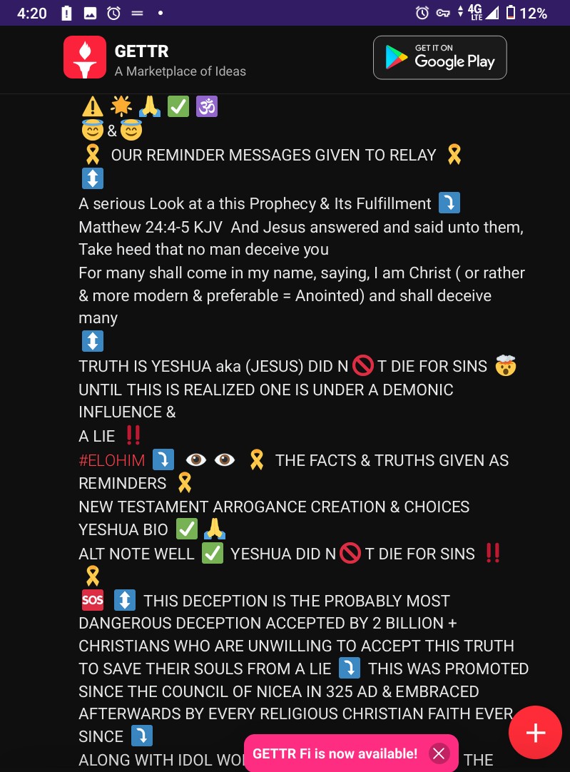 YeshuaSaid3's tweet photo. @LadybugRaffa333 @dawnlegge67 @VictoriaCapps8 @Alberto11732198 @ManyWindstorms @recklessrob1971 @Palmtreechic3 @clvyska44 @LAURIEANDERSE23 @Choosingfree @elonmusk @realDonaldTrump @MELANIATRUMP @DonaldJTrumpJr @EricTrump @BARRONTRUMP @RealAlexJones @joerogan @TuckerCarlson ποΈ βοΈβοΈβοΈβοΈποΈ
#SOURCE_OF_ALL
#ELOHIM #GOD
#YeshuaSonofGod #Alpha_Ξ_and_Omega_Ξ©
#HolySpiritofTruthandLove
#Messenger_Angels
@elonmusk
#_101_INFO WARN
SUPPRESSION OF DIVINE TRUTHS ON π & THEIR
CONSEQUENCES OF JUSTICE βοΈ KARMA &
REFLECTIONS WHEN THE CUP IS π FULL
ποΈ πππππποΈ https://t.co/vK5hXLh5ZS