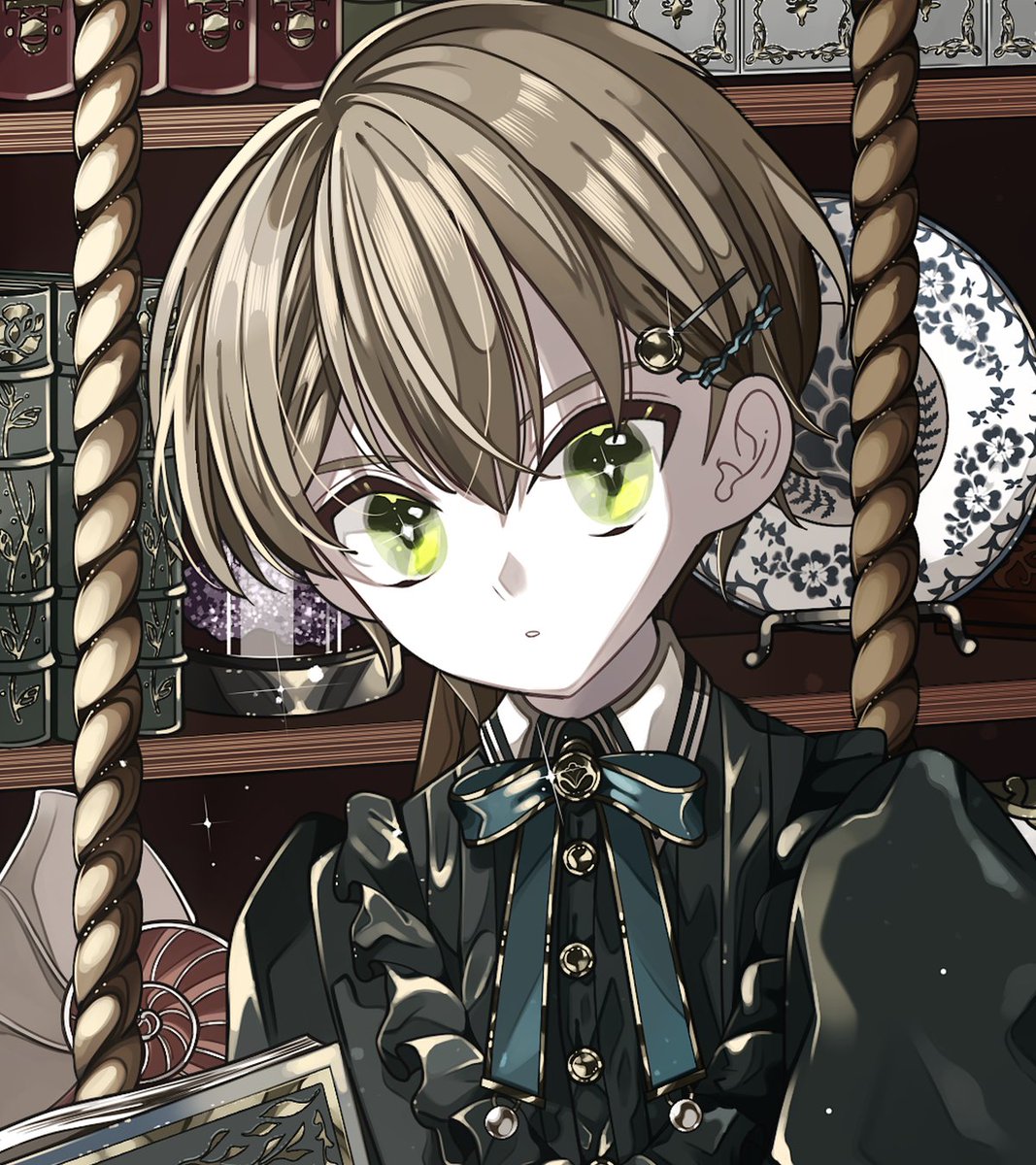 ngst09_2's tweet photo. 『倒錯と骨董のメイド館』

メイドの日なので倒錯オズとミチルの絵を再掲です🦋
＃まほやく_FA https://t.co/rjRI2wj42M