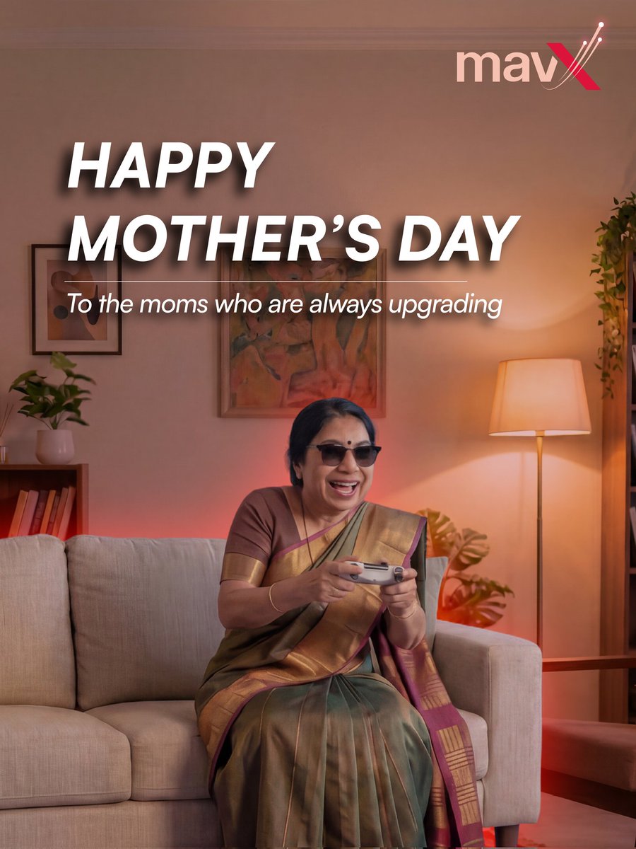 MavXNetworks's tweet photo. To the mom who is always upgrading - Happy Mother's Day ✨

She raised us with patience. 
Now she's discovering the world, one connection at a time.

#mavX #MothersDay #NewAgeMom https://t.co/5dxQrIJBP5