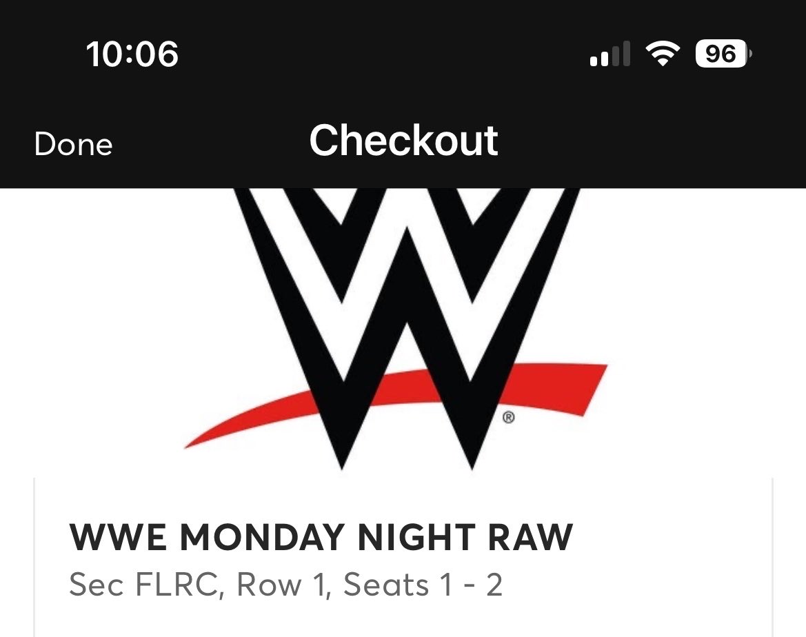 suecorvette's tweet photo. My son and I decided we are going to go to see WWE in August when it comes to town. 
He put me in charge of buying the tickets and amazingly! I scored front row seats!!! We are both so excited!!
#wwe https://t.co/IysaycCTEj
